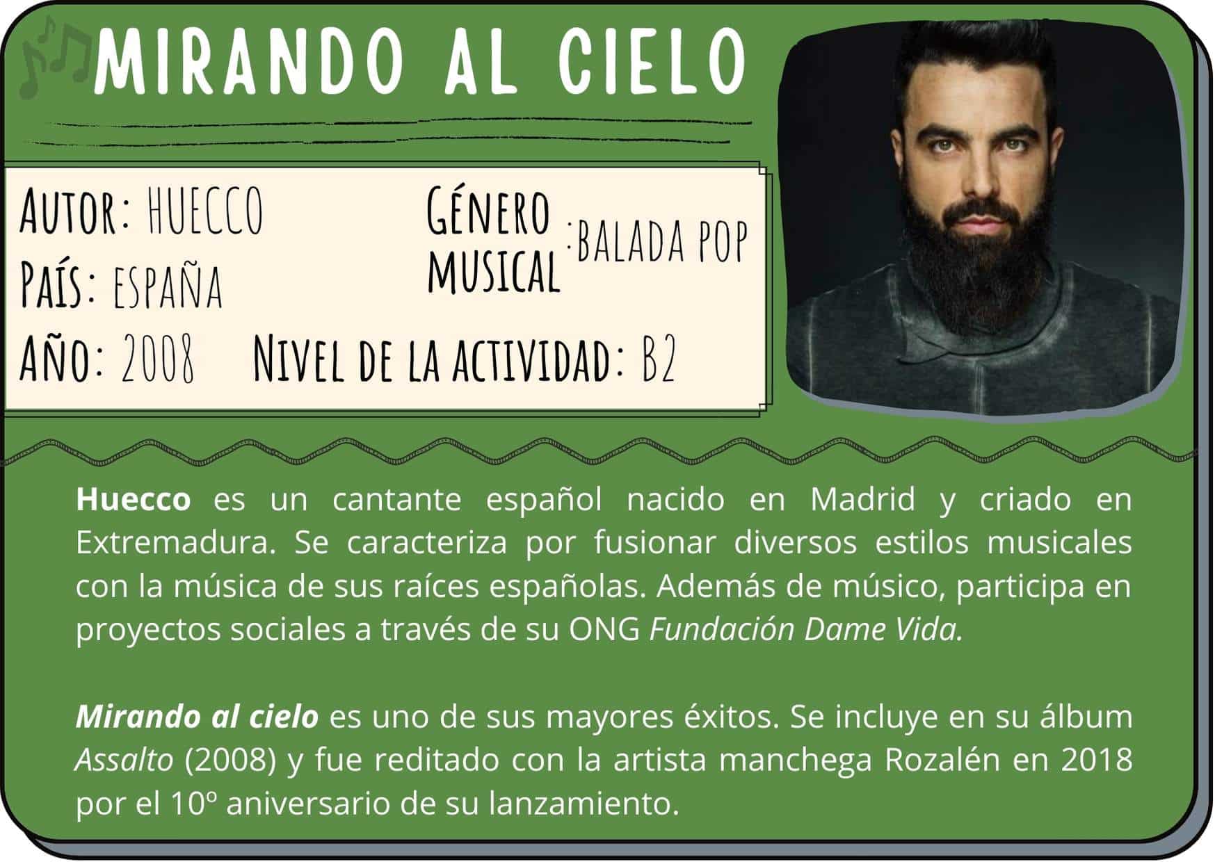 ficha mirando al cielo huecco