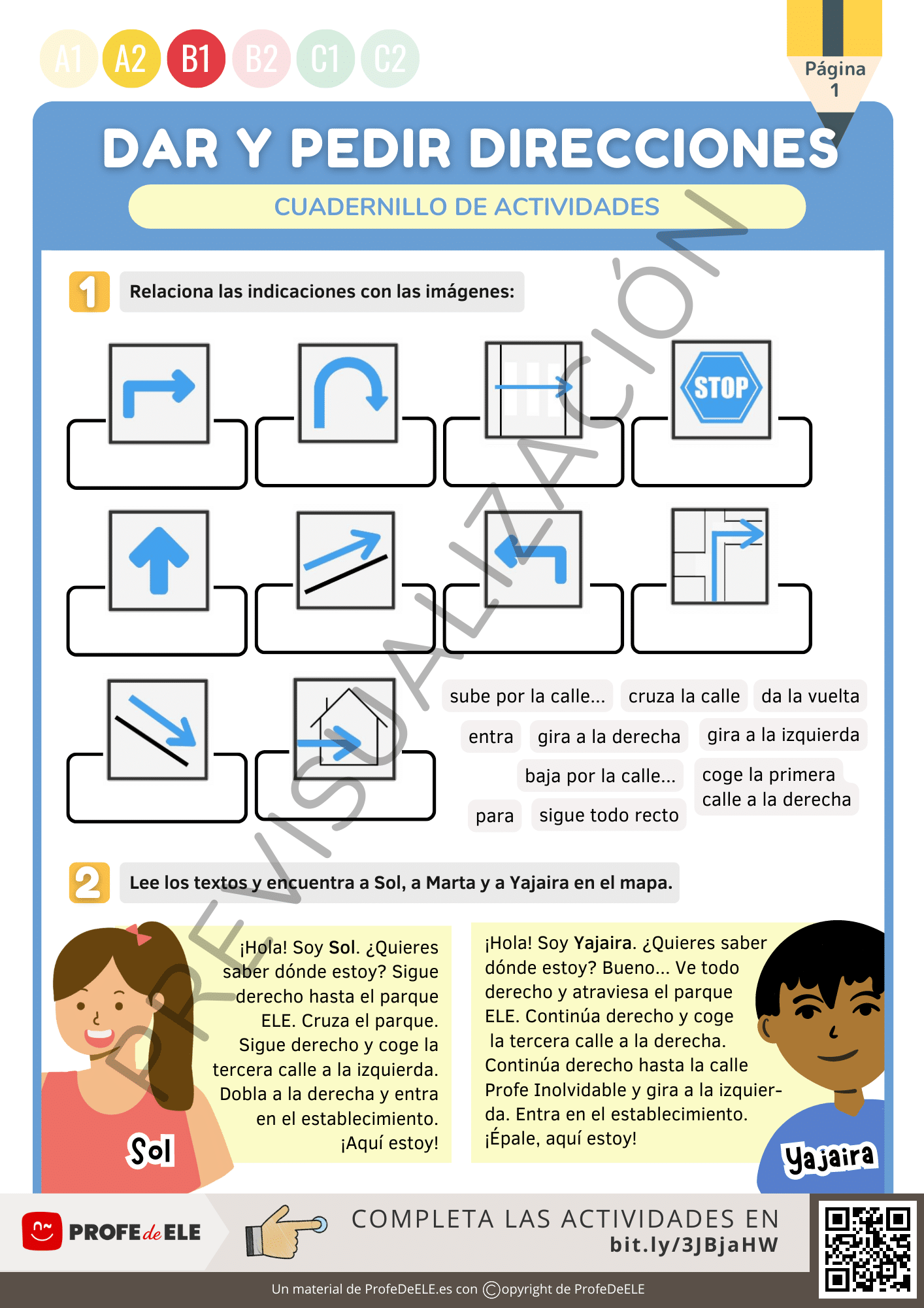 Cuadernillo de vacaciones A2 para estudiantes de español