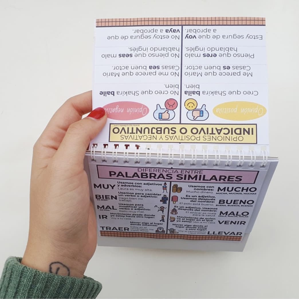 Ejemplo de apuntes verticales múltiples.